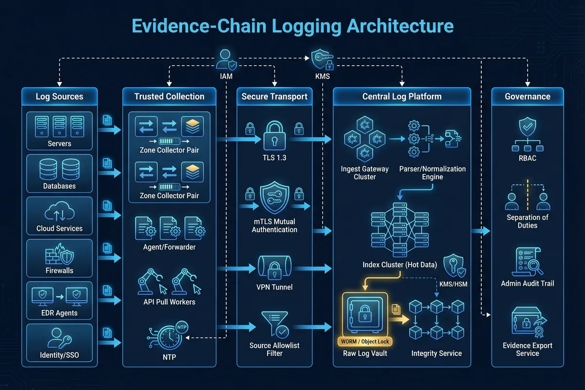 Evidence-Chain Logging Architecture